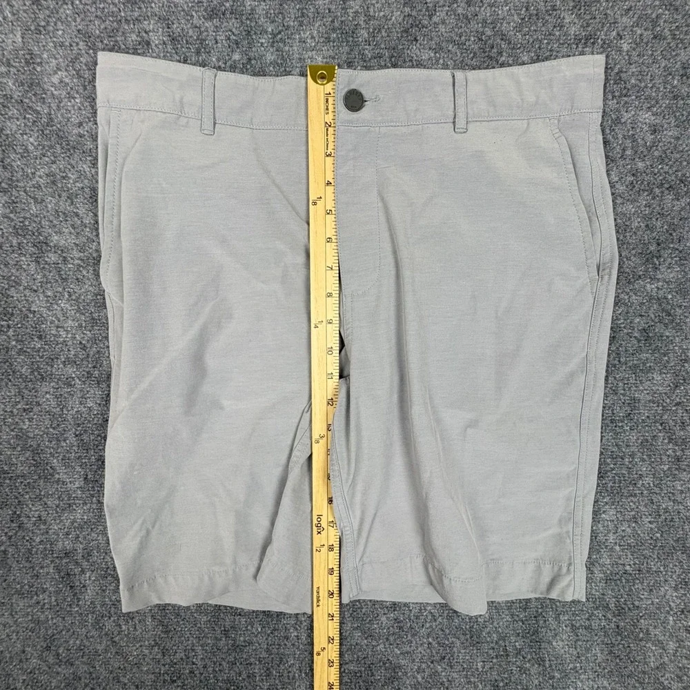 Faherty All Day Shorts Mens 33 Light Grey Hybrid Performance Stretch MSC0012
